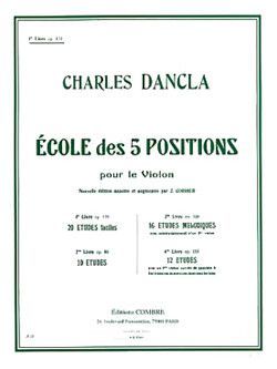 einband Ecole des 5 positions Vol.1 Op.122 (20 tudes faciles) Combre