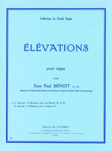 einband Elvations pour les Sanctus des Messes IX-X-XI (6) Combre