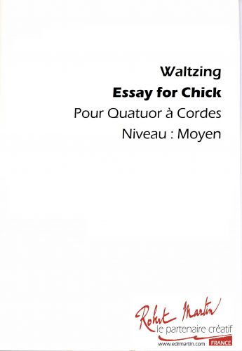 einband ESSAY FOR CHICK Editions Robert Martin