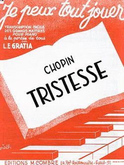 einband Etude Op.10 n�3 Tristesse (JPTJ14) Combre