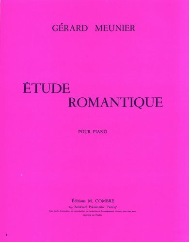 einband Etude romantique Combre