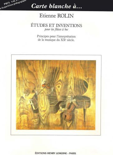 einband Etudes et inventions Editions Henry Lemoine