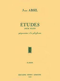 einband Etudes prparatoires  la polyphonie Vol.2 Editions Henry Lemoine