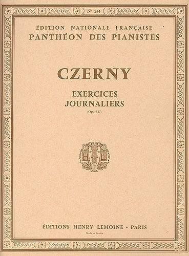 einband Exercices journaliers (40) Op.337 Editions Henry Lemoine