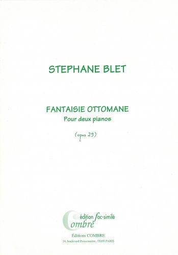 einband Fantaisie ottomane Op.29 (fac-simile) Combre