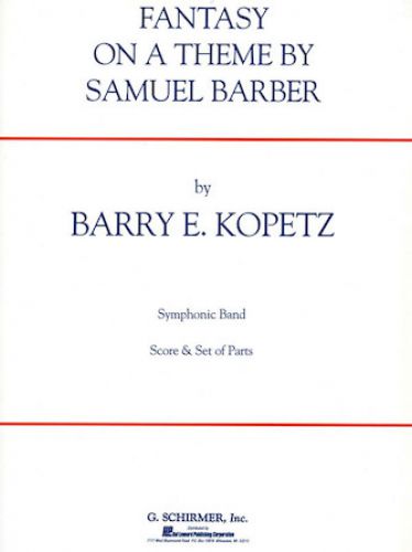 einband Fantasy On a Theme By Samuel Barber Schirmer