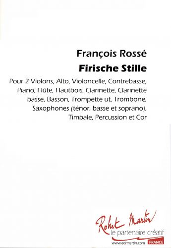 einband FIRISCHE STILLE pour GUITARE ET VIOLON Editions Robert Martin