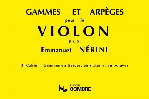 einband Gammes et arpges Vol.3 (tierces, sixtes, en octaves) Combre