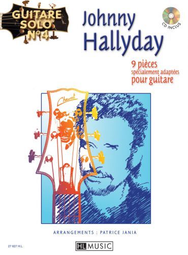 einband Guitare solo n°4 : Johnny Hallyday Editions Henry Lemoine