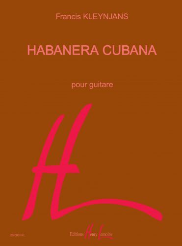 einband Habanera Cubana Editions Henry Lemoine