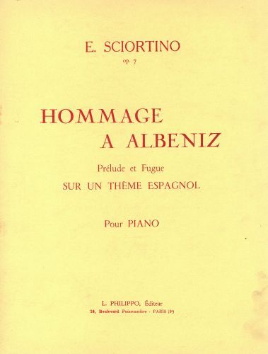 einband Hommage � Albeniz Op.7 Combre
