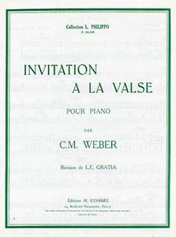 einband Invitation � la valse Op.65 Combre