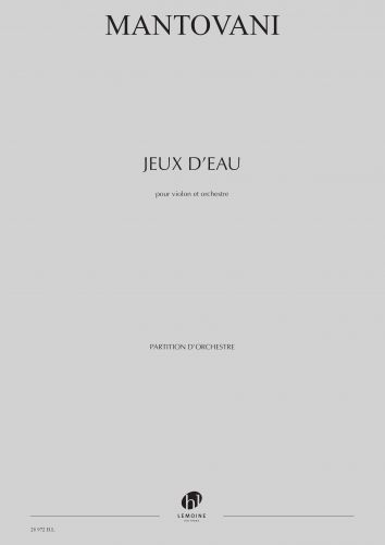einband Jeux d'eau Editions Henry Lemoine