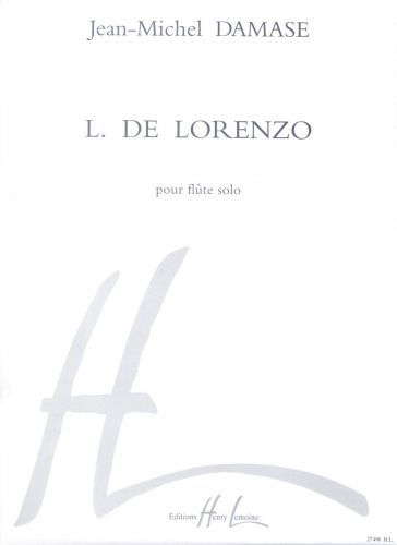 einband L. de Lorenzo Editions Henry Lemoine