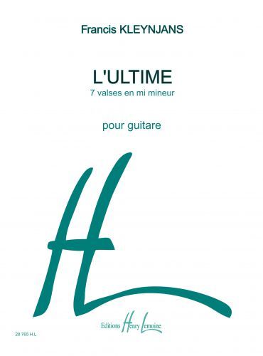 einband L'ultime Editions Henry Lemoine