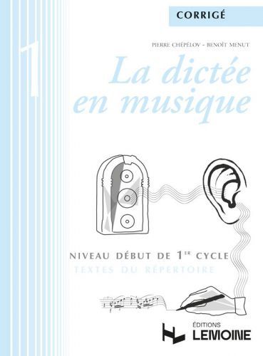 einband La dict�e en musique Vol.1 - corrig� Editions Henry Lemoine