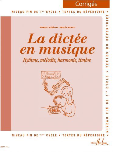 einband La dict�e en musique Vol.3 - corrig� Editions Henry Lemoine