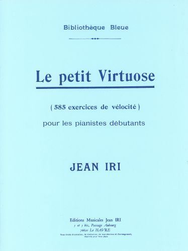 einband Le Petit Virtuose (585 exercices de v�locit� pour les d�butants) Combre