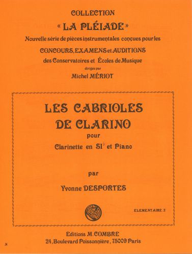 einband Les cabrioles de Clarino Combre