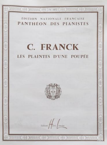 einband Les plaintes d'une poupe Editions Henry Lemoine