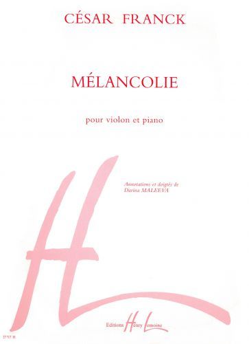 einband Mlancolie Editions Henry Lemoine