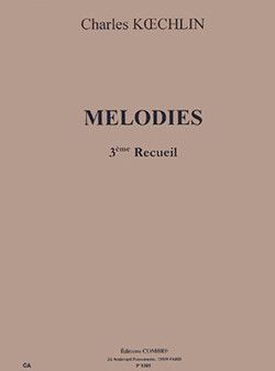 einband Mélodies Vol.3 Combre