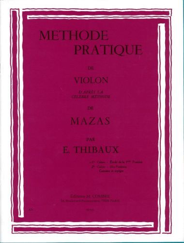 einband Méthode d'après Mazas Vol.1 Combre