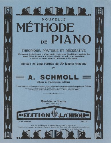 einband Mthode de piano Vol.4 Combre