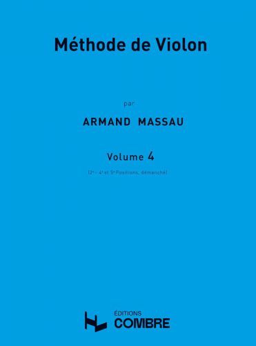 einband Mthode de violon Vol.4 (2e, 4e et 5e positions) Combre