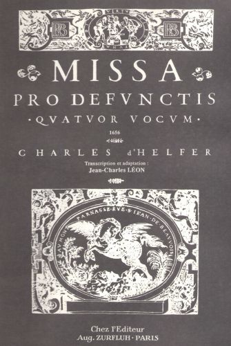 einband Missa Pro Defunctis d'Helfer Editions Robert Martin