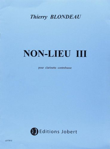 einband Non-Lieu III Jobert