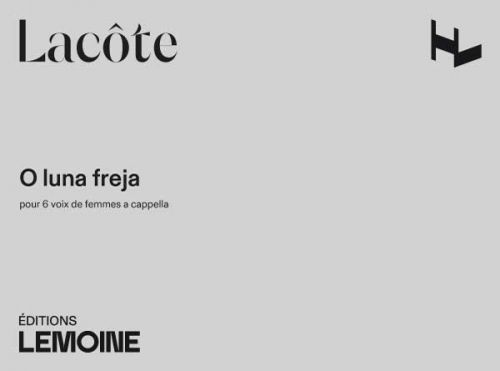 einband O luna freja Editions Henry Lemoine