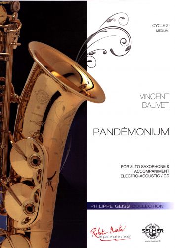 einband PANDEMONIUM pour SAXOPHONE ALTO ET ACCOMP ELECTRO Editions Robert Martin