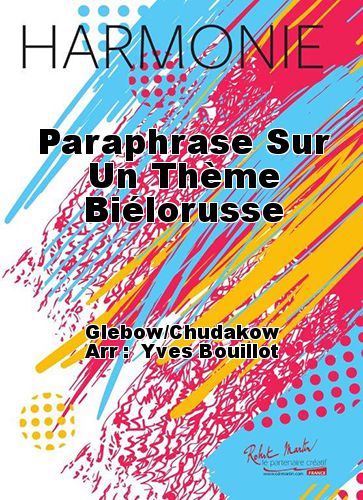 einband Paraphrase Sur Un Thme Bilorusse Martin Musique