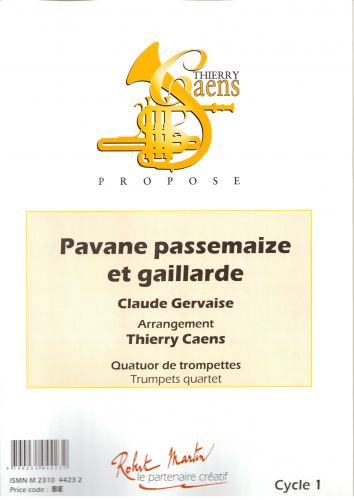 einband Pavane passemaize und Gaillarde Editions Robert Martin