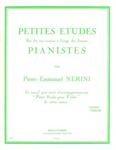 einband Petites �tudes sur des airs connus Combre