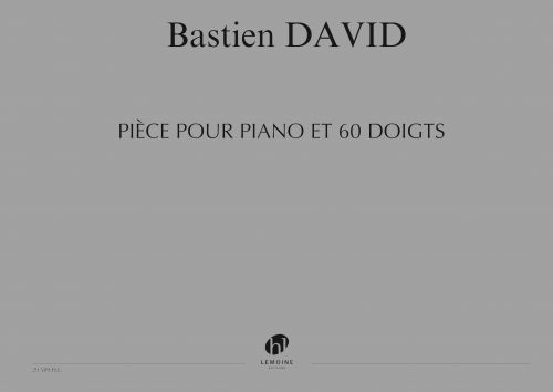 einband Pi�ce pour piano et 60 doigts Editions Henry Lemoine