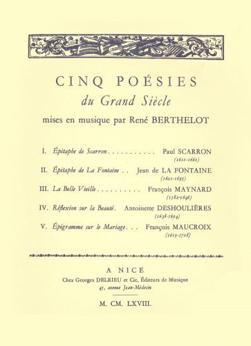 einband Posies du grand sicle (5) Delrieu