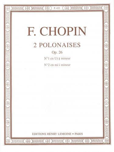 einband Polonaises Op.26 n°1 et 2 dédiées à M. Dessauer Editions Henry Lemoine