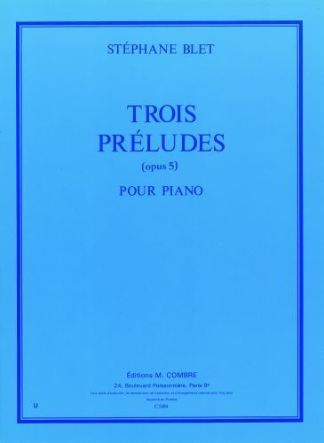 einband Pr�ludes (3) Op.5 Combre