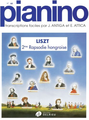 einband Rhapsodie hongroise n2 - Pianino 63 Delrieu