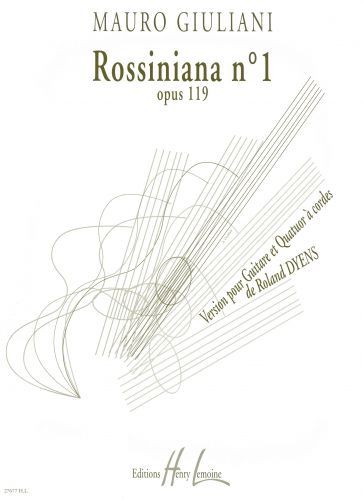 einband Rossiniana n°1 d'après Mauro Giuliani Editions Henry Lemoine