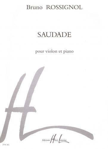einband Saudade Editions Henry Lemoine