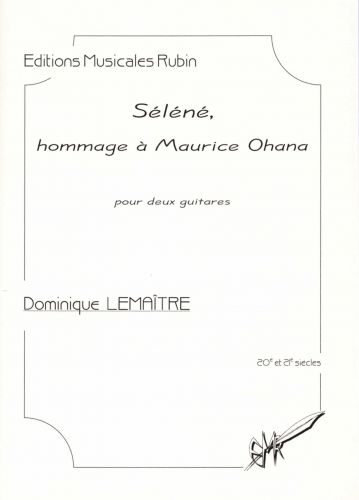 einband Sln, hommage  Maurice Ohana pour deux guitares Rubin