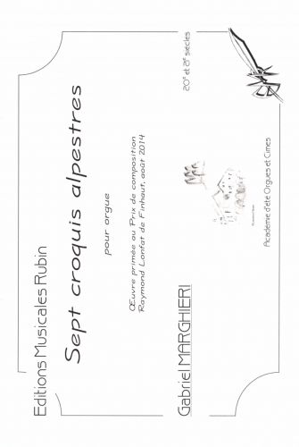 einband Sept croquis alpestres pour orgue Rubin
