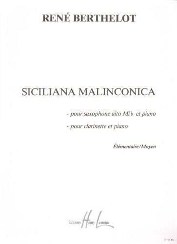 einband Siciliana Malinconica Editions Henry Lemoine
