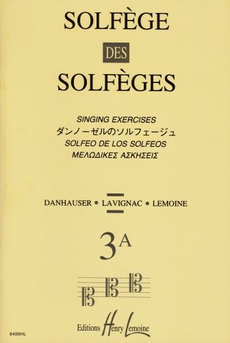 einband Solfge des Solfges Vol.3A sans accompagnement Editions Henry Lemoine