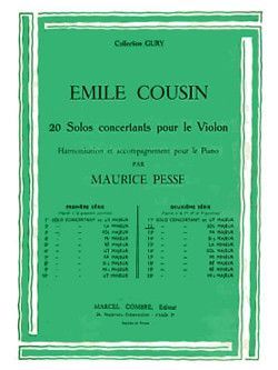 einband Solo concertant n12 en Sol maj. Combre