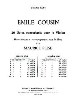 einband Solo concertant n15 en La min. Combre