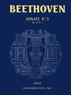 einband Sonate n5 Op.10 n1 Editions Henry Lemoine